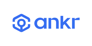 A hexagonal anchor shape, followed by "Ankr" in blue lowercase