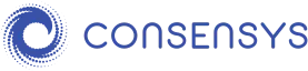 ConsenSys logo: a blue spiral made out of dots, next to the text CONSENSYS