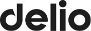 "Delio" in rounded black lowercase