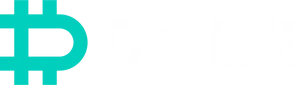 A blue D with two vertical lines through it, followed by "Derebit" in white