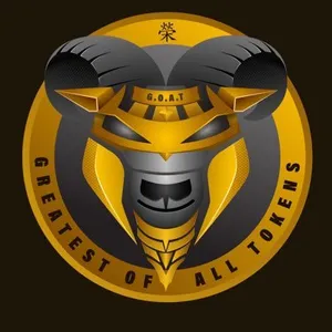 A black and gold shield with a ram's head on it, reading "Greatest of all Tokens" along the bottom