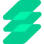 Three semitranspsarent overlapping rectangles