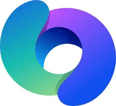 Blue, purple, and green rounded shapes forming a rough circle