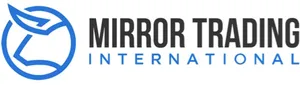 A blue outline of a bull in a circle, followed by the text "Mirror Trading International"