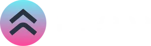 A blue to pink gradient with two upwards-pointing Vs, followed by the text "Nirvana" in white lowercase