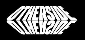 Otherside logo: White block text on black reading "Otherside", reflected below it