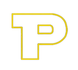 A yellow P in the style of the Star Wars font