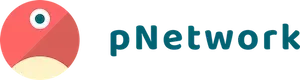 pNetwork logo, a circular illustration next to the text pNetwork