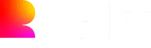 An orange, pink, and red gradient in the shape of a rectangle with a rounded top right corner, with an overlaid white star symbol making it resemble an R. Followed by the text "rally" in white lowercase"