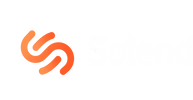 Solend logo: Two interlocking S's in orange, followed by "Solend" in white