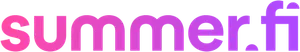 "summer.fi" in lowercase pink to purple gradient