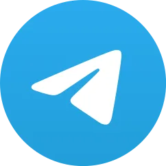 A blue circle with a paper airplane illustration on it