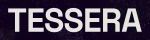 "Tessera" in white capitals on a dark grey background