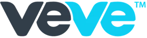 The text "veve", where the first "ve" is in grey and the last is in turquoise