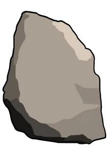 Illustration of a gray rock