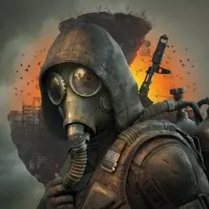 A gas-masked character from the STALKER 2 game